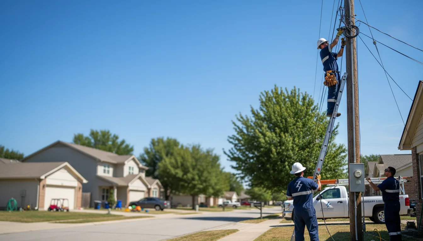 Residential electrician providing installation services in Monroe, IA